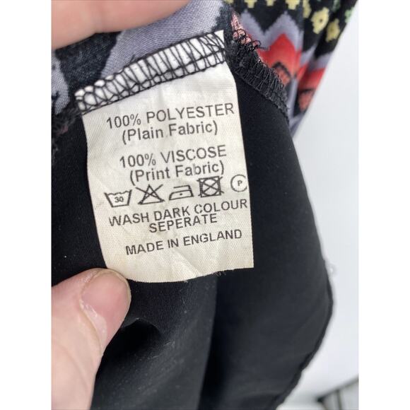 One & Only Tunic Womens Small Shirt Black Boho Patchwork Urban Outfitters - Picture 6 of 6